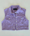 Veste à patchs rose pâle de marque Noisy Way - taille S - Metalvest