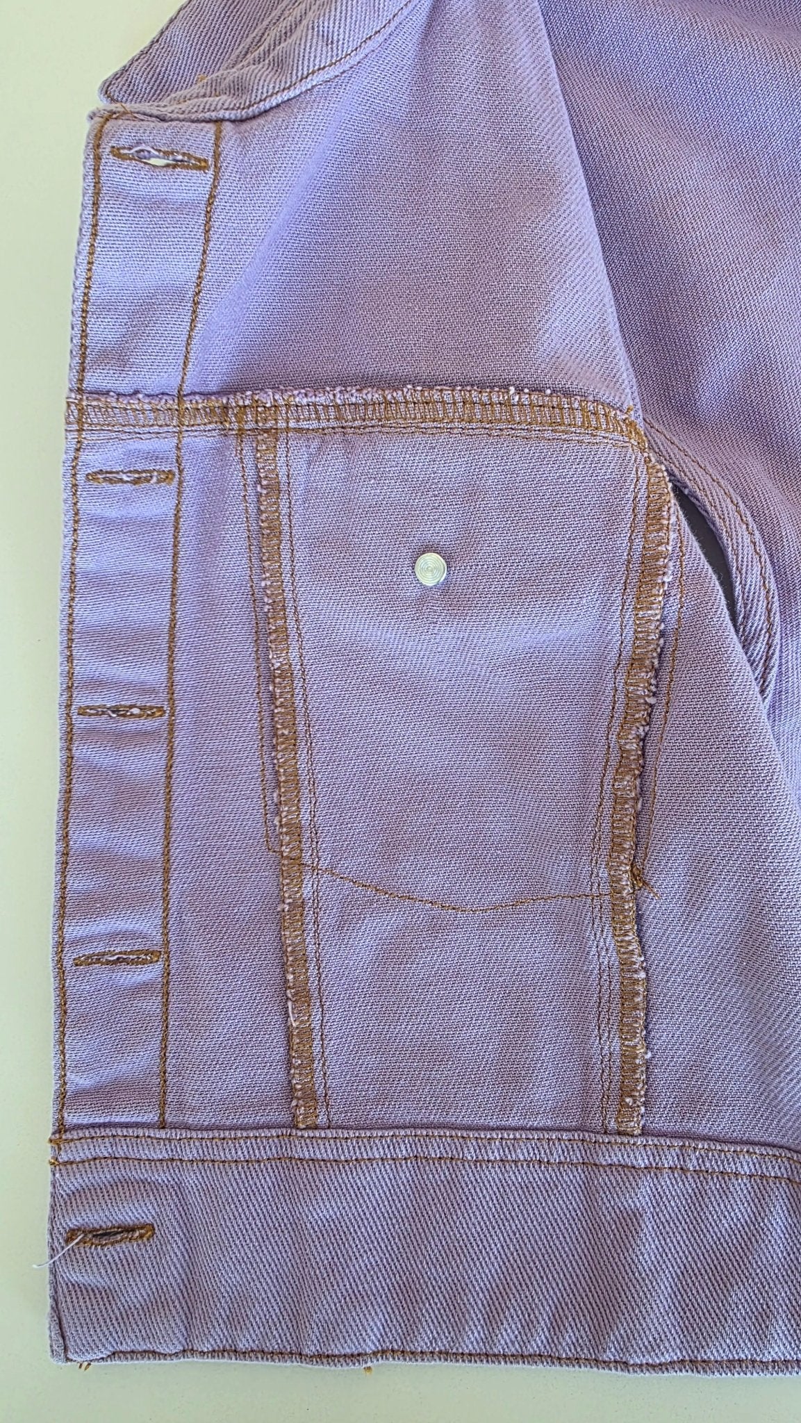 Veste à patchs rose pâle de marque Noisy Way - taille S - Metalvest