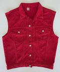 Veste à patchs rouge - taille M - Metalvest