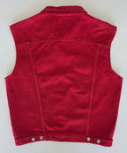 Veste à patchs rouge - taille M - Metalvest