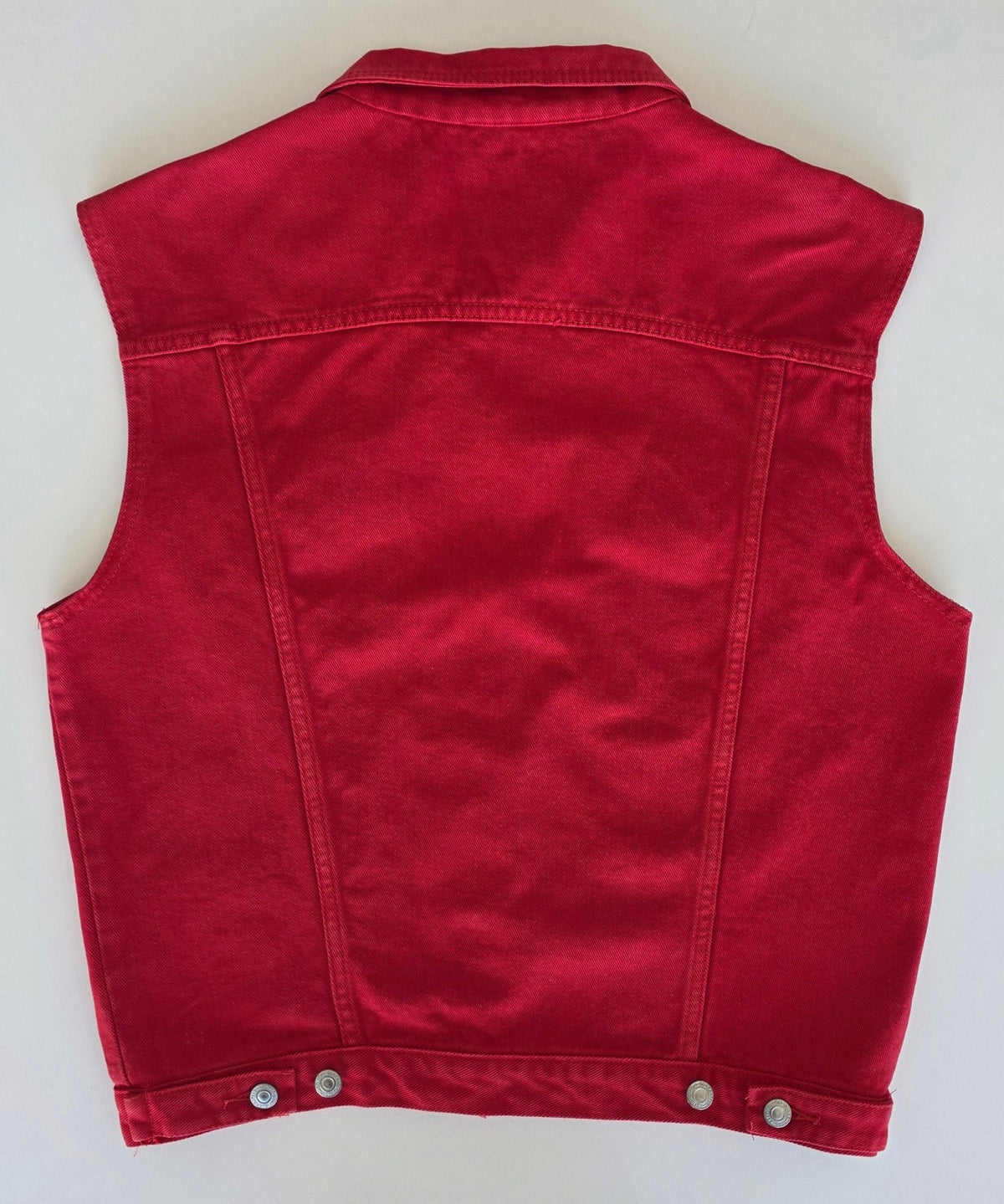 Veste à patchs rouge - taille M - Metalvest