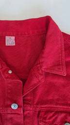 Veste à patchs rouge - taille M - Metalvest
