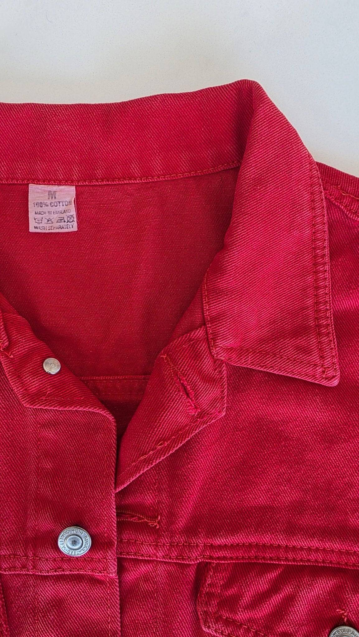 Veste à patchs rouge - taille M - Metalvest