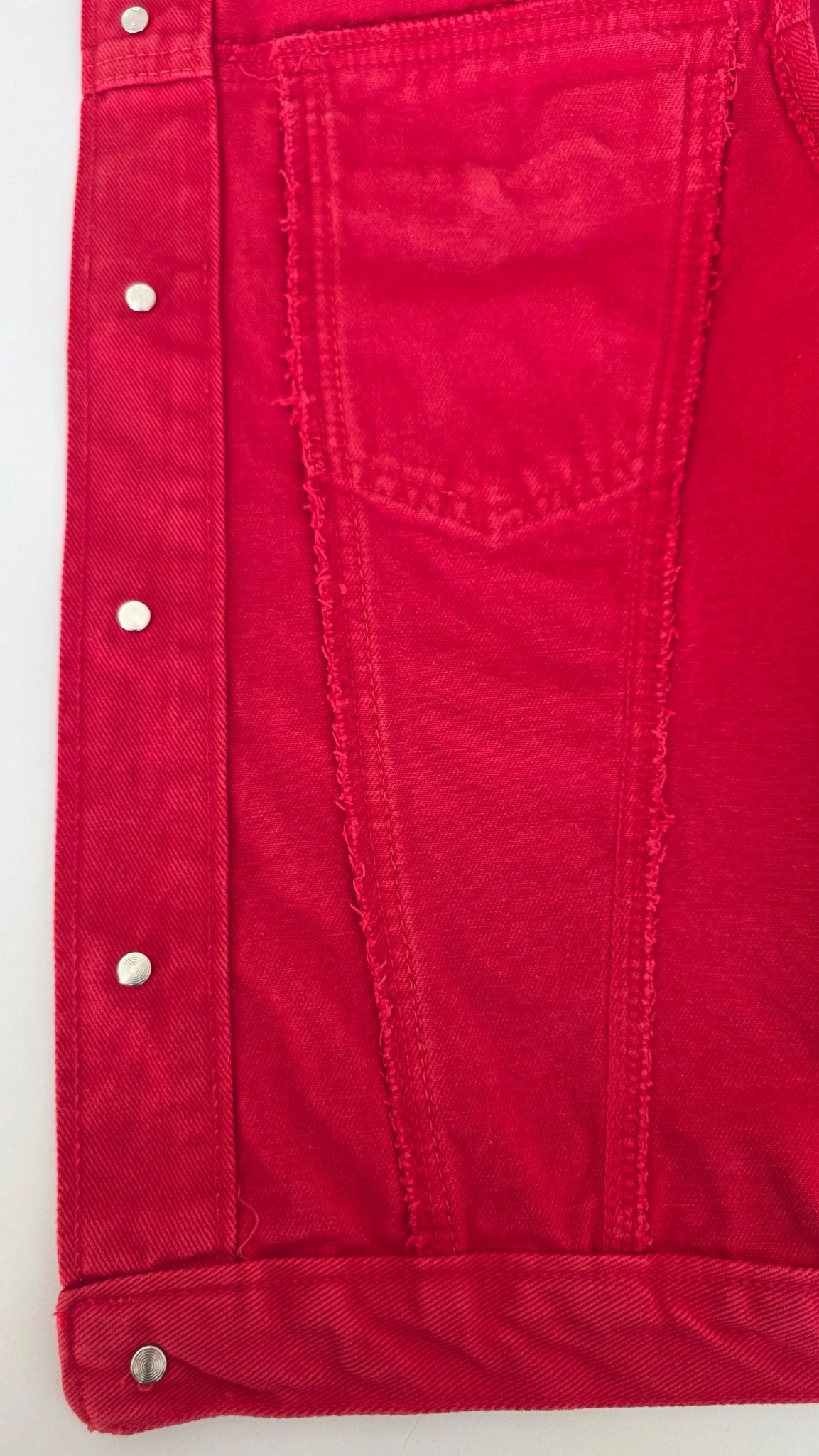 Veste à patchs rouge - taille M - Metalvest