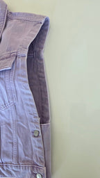 Veste à patchs violet clair de marque Tom Taylor - taille S - Metalvest