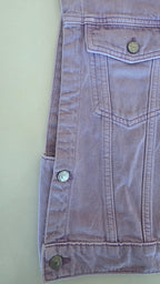Veste à patchs violet clair de marque Tom Taylor - taille S - Metalvest