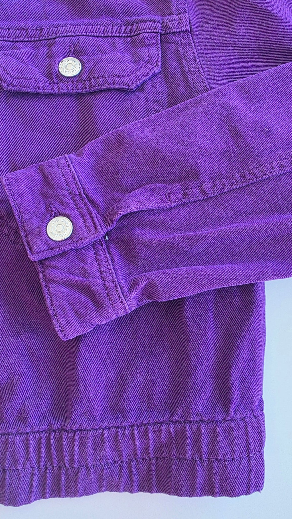 Veste à patchs violet foncé de marque Zara - taille M - Metalvest