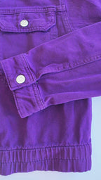 Veste à patchs violet foncé de marque Zara - taille M - Metalvest